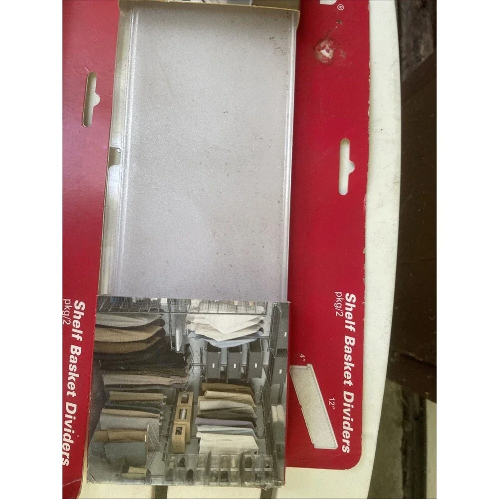 Elfa Wire Shelf Basket Dividers Plastic 16